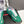 Prad America's Cup Logo Tag Sneakers Dark Green Soft Rubber & Bike Fabric 951915