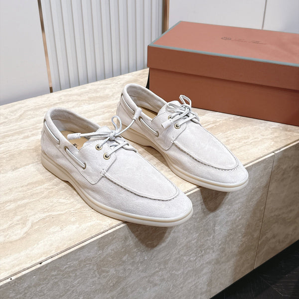 LP Sea-Sail Walk Boat Shoes Light Grey Suede 954502