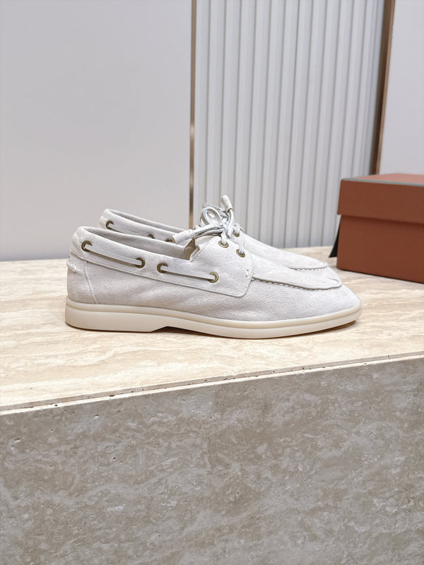 LP Sea-Sail Walk Boat Shoes Light Grey Suede 954502