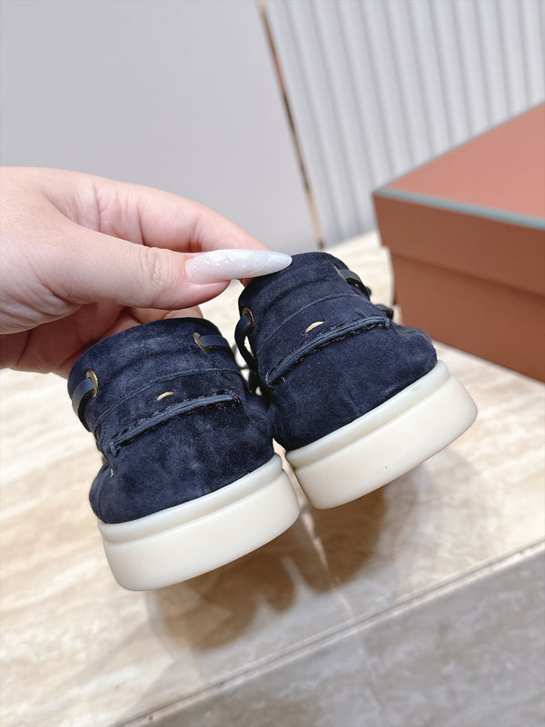 LP Sea-Sail Walk Boat Shoes Navy Blue Suede 954501