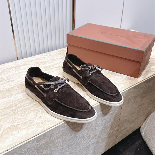 LP Sea-Sail Walk Boat Shoes Dark Brown Suede 954498
