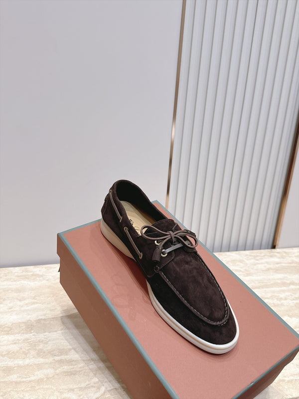 LP Sea-Sail Walk Boat Shoes Dark Brown Suede 954498