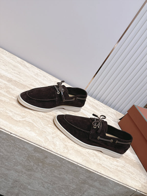 LP Sea-Sail Walk Boat Shoes Dark Brown Suede 954498