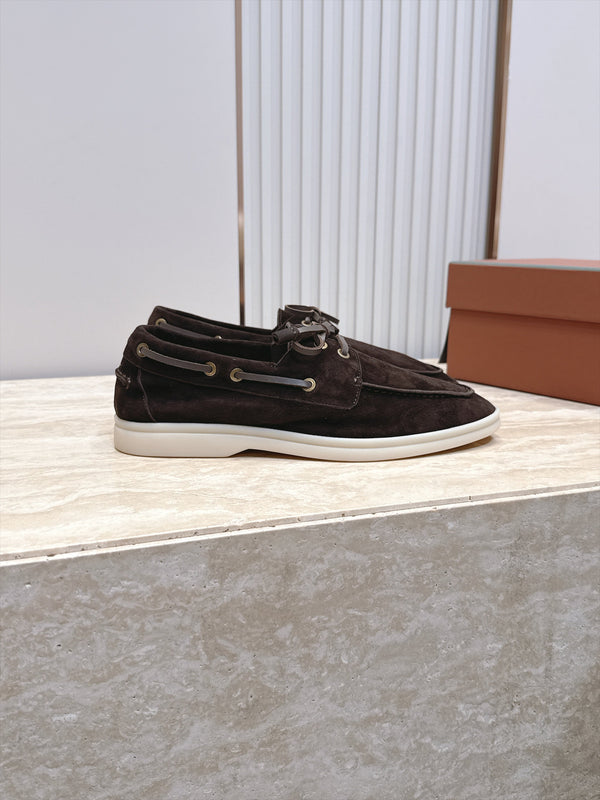 LP Sea-Sail Walk Boat Shoes Dark Brown Suede 954498