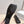 TR Lace-Up Ballet Flats Square Toe Black Leather 954412