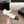CC Square-Toe Mary Jane Flats White Black Lambskin 961511