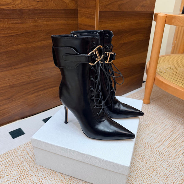 CD 26s D-Legacy Ankle Boots 8cm Black Leather 973981