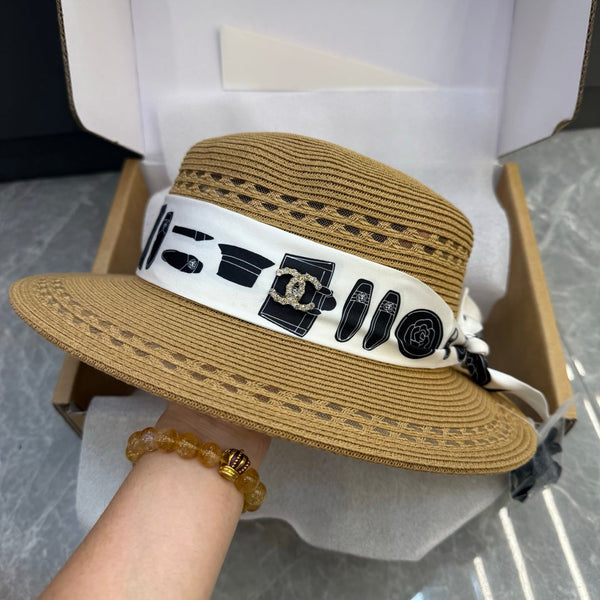 CC Flat-Top Hat Grass Trim 215980