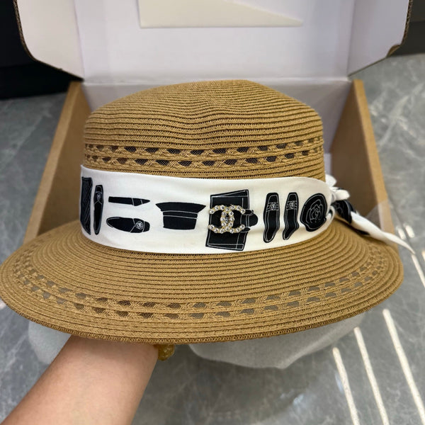 CC Flat-Top Hat Grass Trim 215980