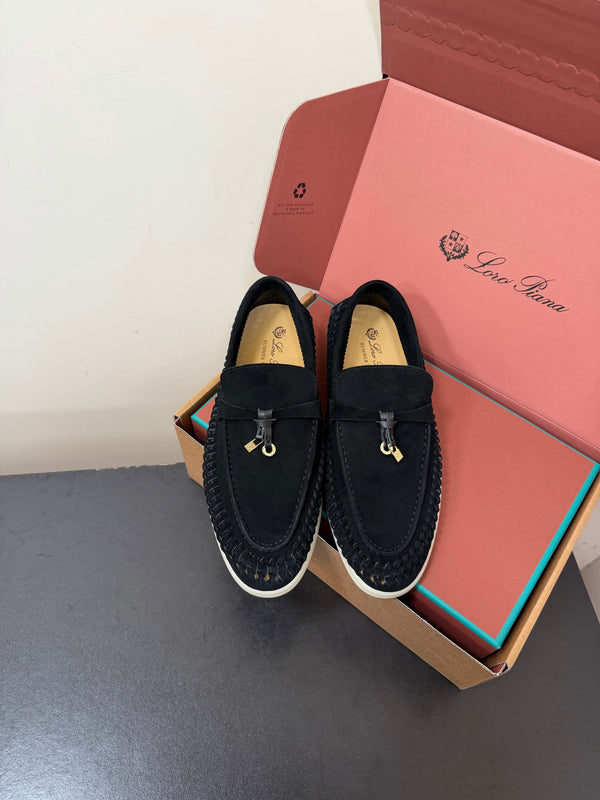 LP Summer Charms Walk Loafers Black Suede 984726