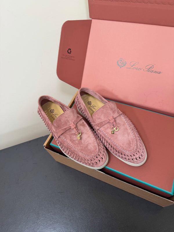 LP Summer Charms Walk Loafers Pink Suede 984719