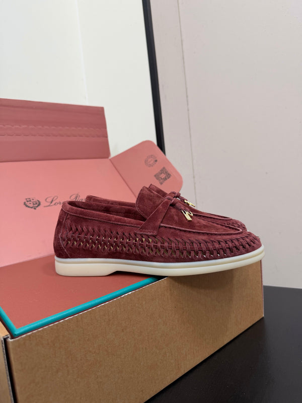 LP Summer Charms Walk Loafers Burgundy Suede 984720