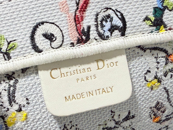 CD Book Tote Floral Embroidery Canvas 164660