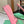 BLC Cagole Knee-High Boots 9.5cm Pink Leather 985498