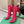 BLC Cagole Knee-High Boots 9.5cm Dark Pink Leather 985493