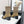 CC Mid-Calf Sock Boots Black Beige Suede Stretch Knit 985657