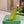 BLC Cagole Mid-Calf Boots 9.5cm Neon Green Leather 985485