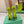 BLC Cagole Mid-Calf Boots 9.5cm Neon Green Leather 985485