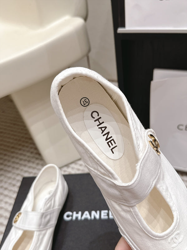 CC 26S Mary Jane Canvas Sneakers White 990205
