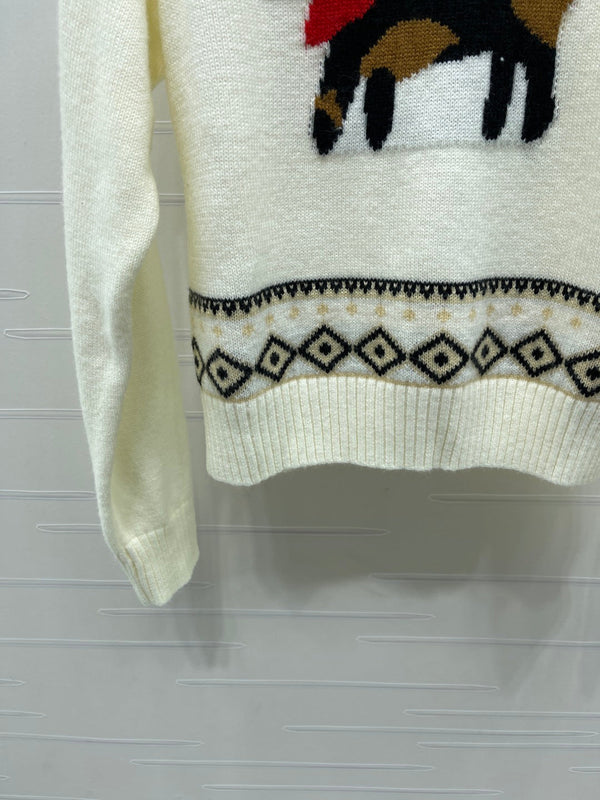 Max 26s Animal Print Knit Long Sleeve Wool 423845