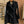 BRR Heritage Short Trench Coat Black Gabardine 427306