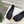 LW Petal Anagram Ballet Flats Pale Black Leather 111592