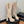 BM 26S Knee-High Platform Boots 11.5cm Beige Suede 111378