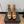 BM 26S Lace-Up Platform Booties 11.5cm Tan Leather 111370
