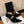 BM 26S Pointed-Toe Boots 10.5cm Gold Logo Buttons Black Suede & Embossed Leather 111354