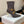 BM 26S Pointed-Toe Boots 10.5cm Gold Logo Buttons Dark Grey Suede & Embossed Leather 111353