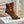 BM 26S Open-Toe Ankle Boots 9.5cm Gold Buttons Stiletto Brown Suede 111323