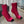 BM 26S Moneta Monogram Lace-Up Boots Peep-Toe Hot Pink Knit 111313