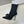YSL 26S Bow Ankle Boots Pointed-Toe 10.5cm Black Satin 118794