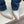 TR 26S Western Cowboy Boots 7cm White Blue Leather Denim 118533
