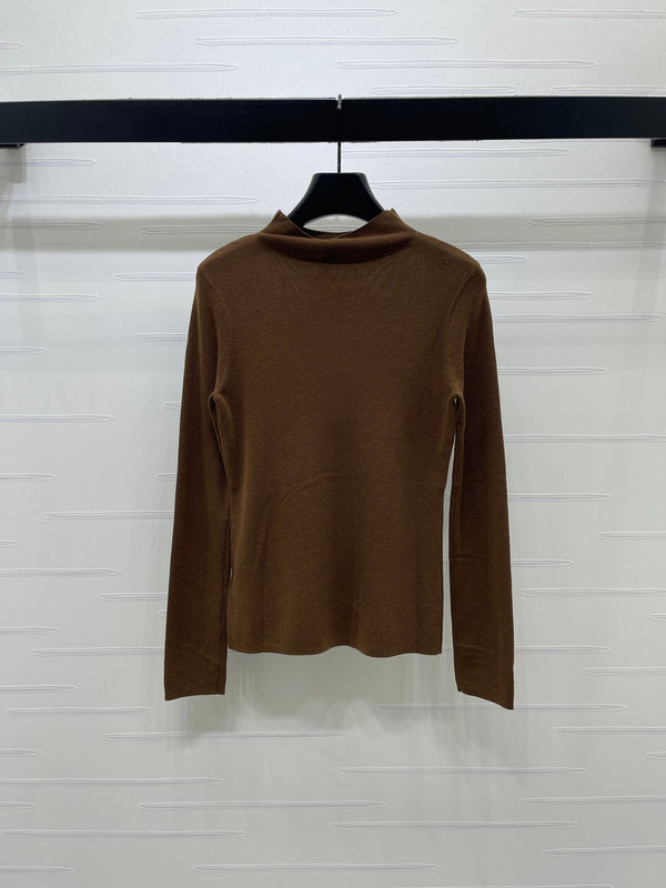CE 26S Mock-Neck Sweater Triomphe Logo Wool 430335