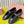 Miu 26S Mary Jane Ballerina Flats Buckle Black Blue Cowhide 137195