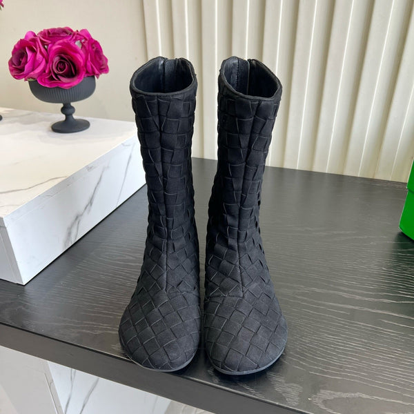 BV 26S Atomic Boots Intrecciato Black Sude 136463