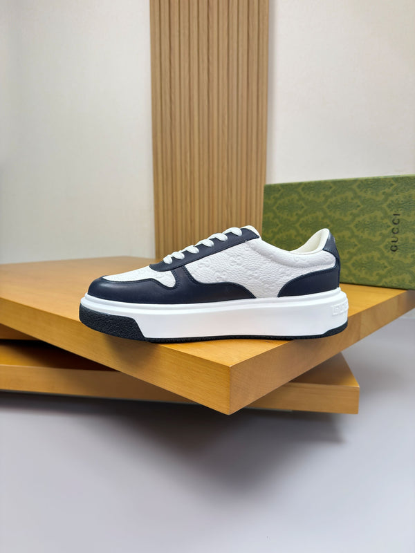 GG SNEAKER WHITE BLACK NAPPA LEATHER 194554