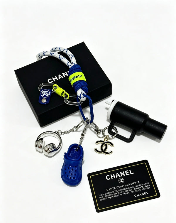 CC Bag Charm With Clog-shaped