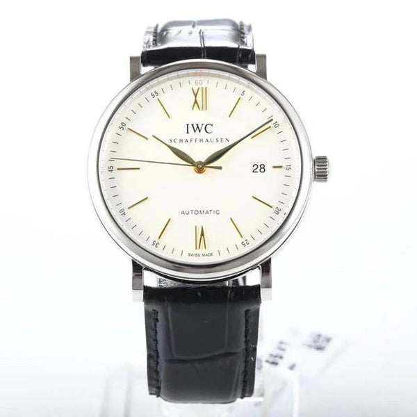 IWC Portofino 40mm Cream Dial Steel Case Gold Numerals