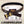 HM Double-sided Belt 38mm Black Cowhide Gold Buckle 620361