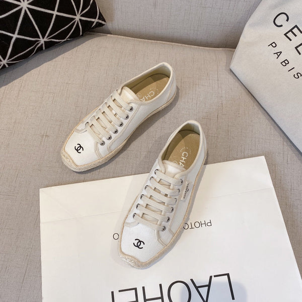 CC FW26 Espadrilles Sneaker White Canvas 868006