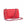 MINI RECTANGLE FLAP BAG 20CM RED LAMBSKIN SILVER HARDWARE