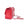 MINI RECTANGLE FLAP BAG 20CM RED LAMBSKIN SILVER HARDWARE