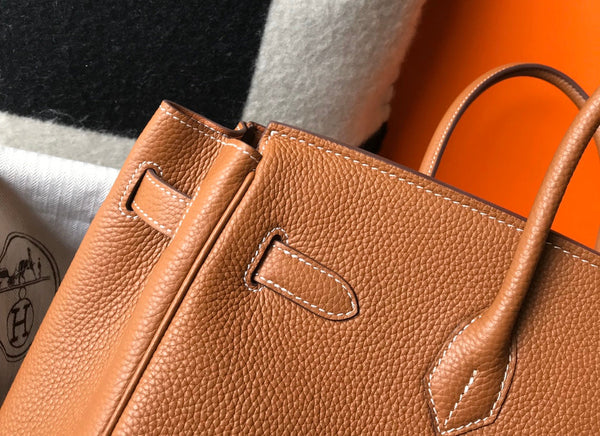 HM BIRKIN 35CM BAG BROWN TOGO GOLD HARDWARE