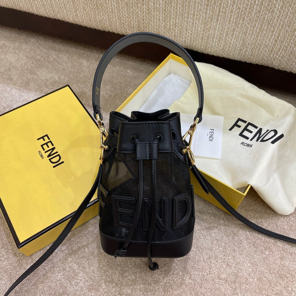 MON TRESOR 18 IN BLACK CALFSKIN AND MESH