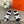 HM GENIUS SANDAL BLACK AND WHITE CALFSKIN