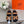HM GENIUS SANDAL COPPER AND BLACK CALFSKIN