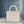 medium lady 24 matte white calfskin matte white hardware