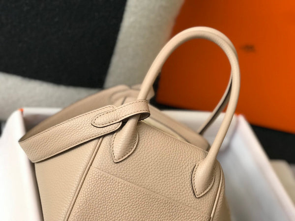 HM LINDY 30 BAG BEIGE TAURILLON CLEMENCE LEATHER
